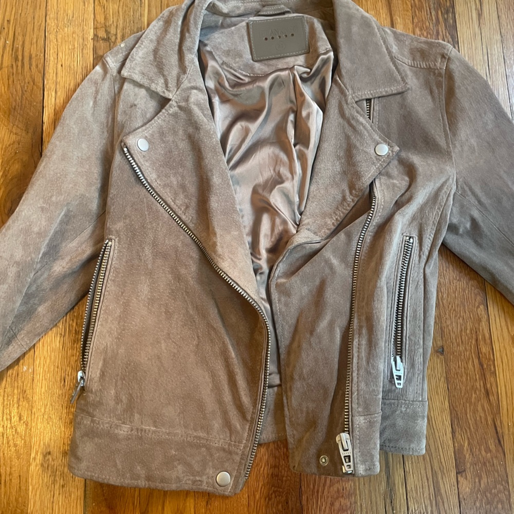 BLANK NYC suede moto jacket